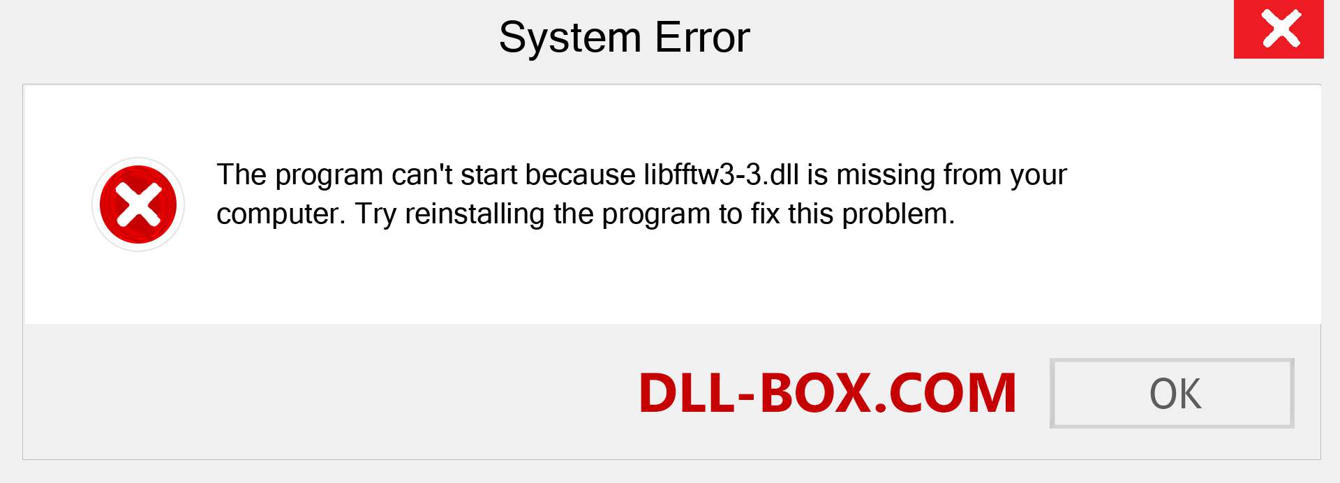  libfftw3-3.dll file is missing?. Download for Windows 7, 8, 10 - Fix  libfftw3-3 dll Missing Error on Windows, photos, images